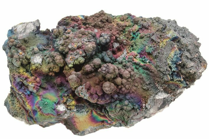 Vibrant, Iridescent Hematite After Goethite Formation - Georgia #209834